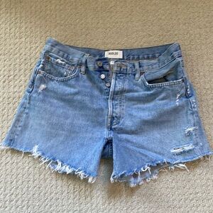Agolde Parker Long denim shorts